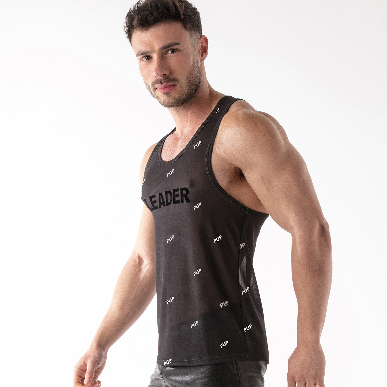 ID Mesh Tank Top - Pup Black