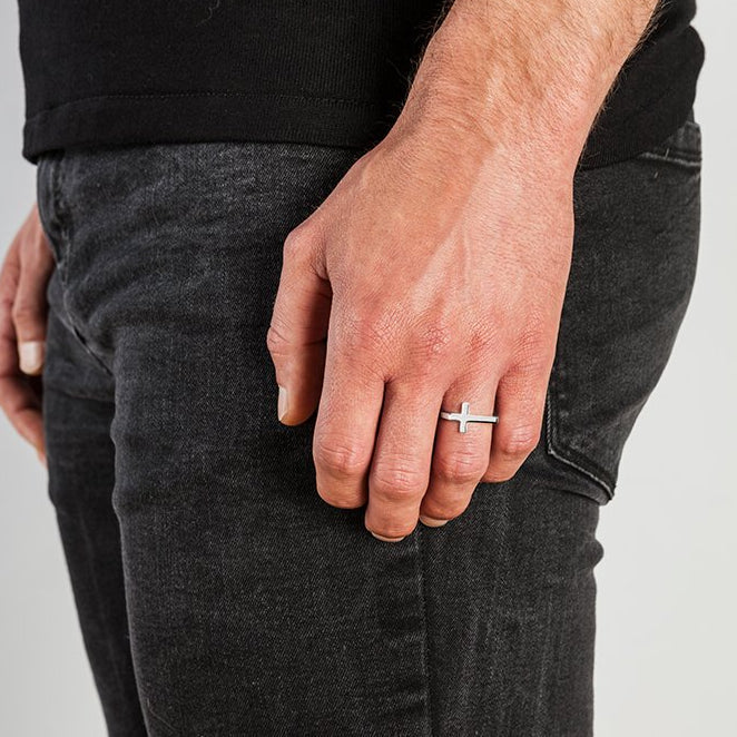 Cross Ring - Silver
