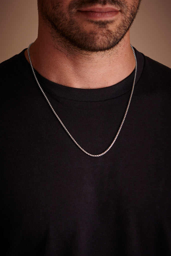 Boxchain Necklace - Stainless Steel
