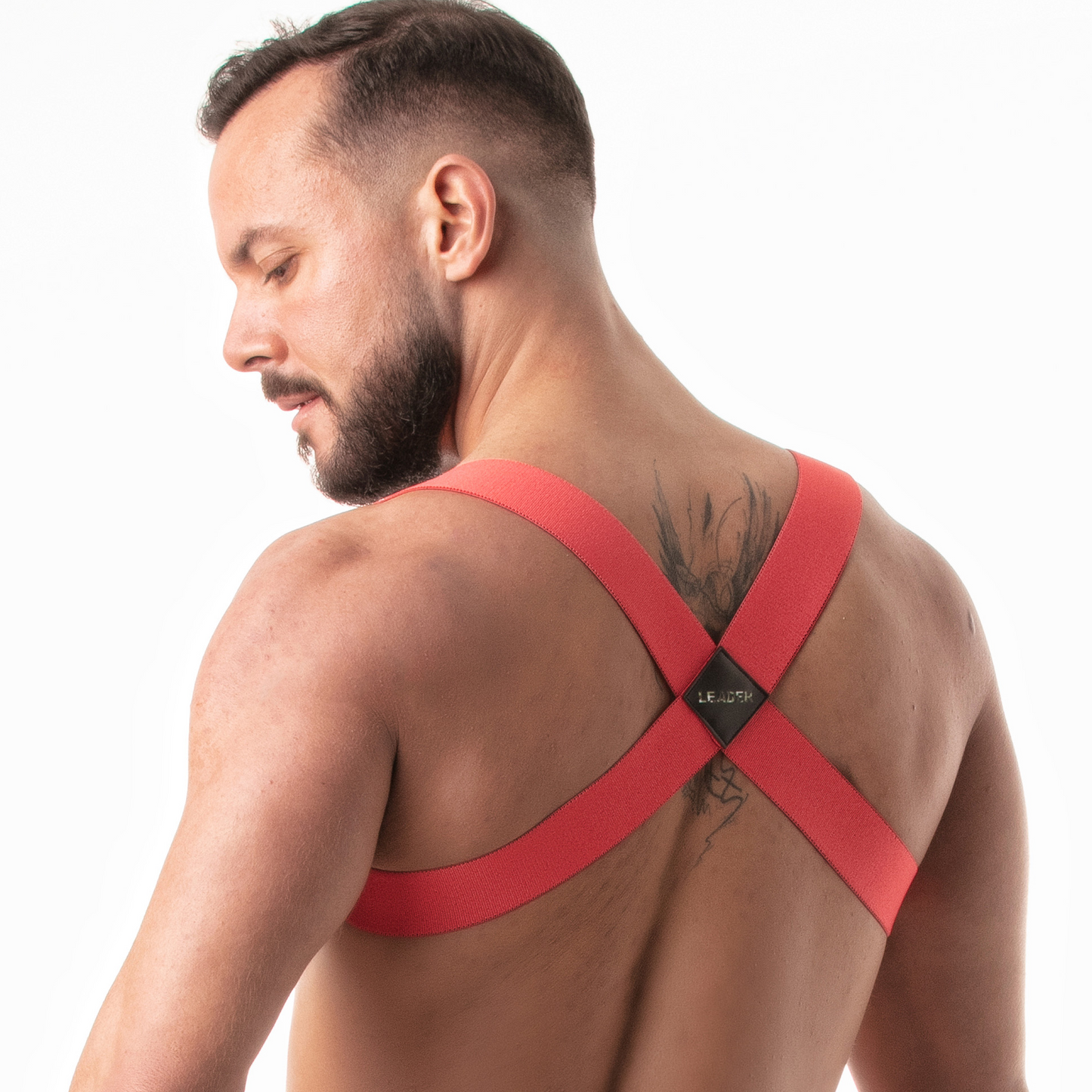 Classic Fetish Harness Red