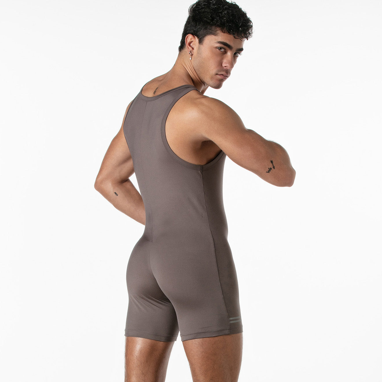 Sports Singlet Taupe