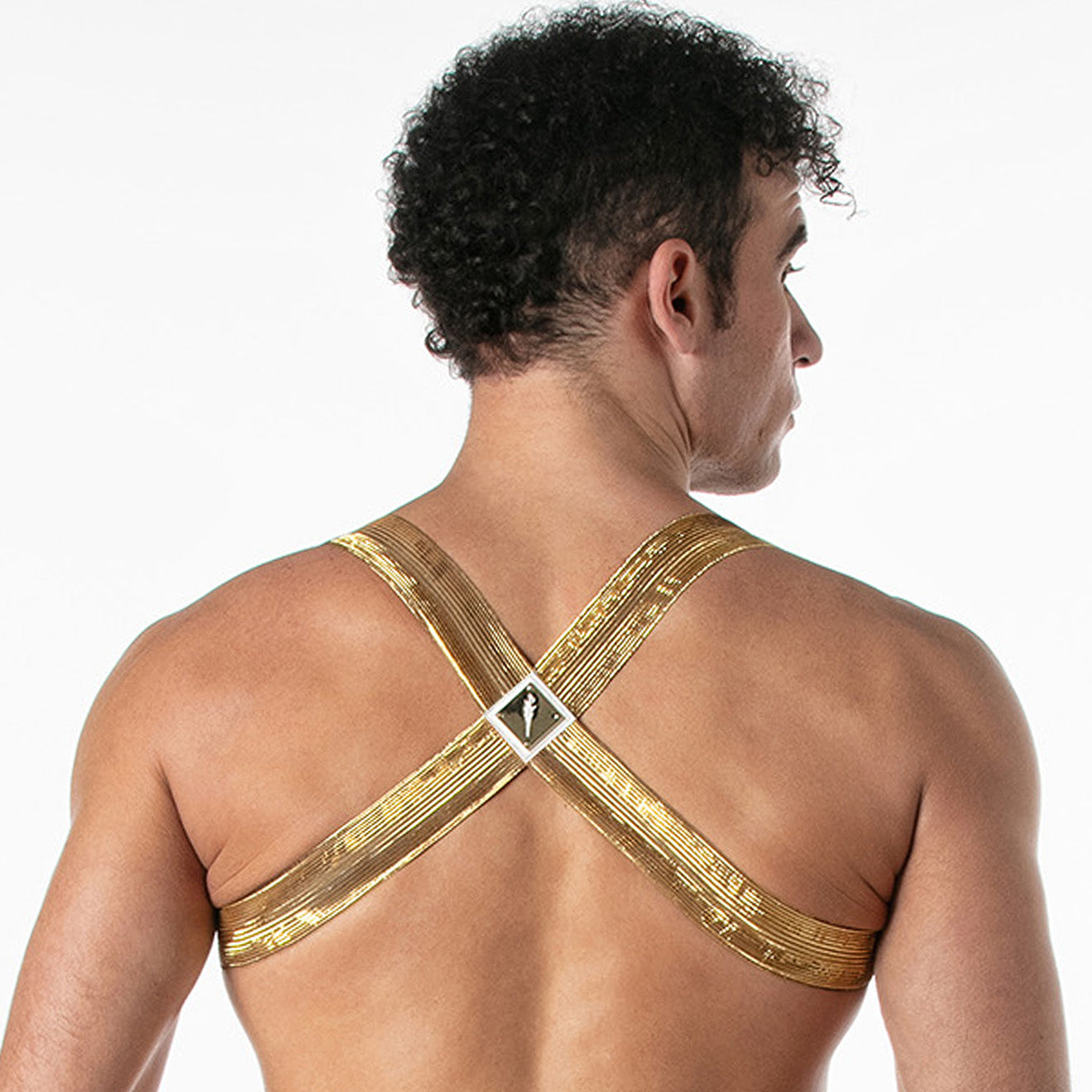 Metallic Harness White Gold