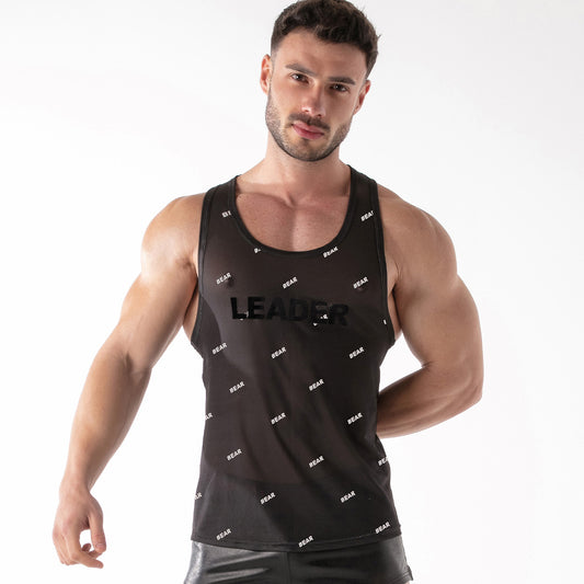 ID Mesh Tank Top - Bear Black