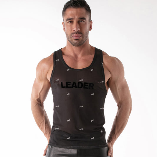 ID Mesh Tank Top - Pig Black