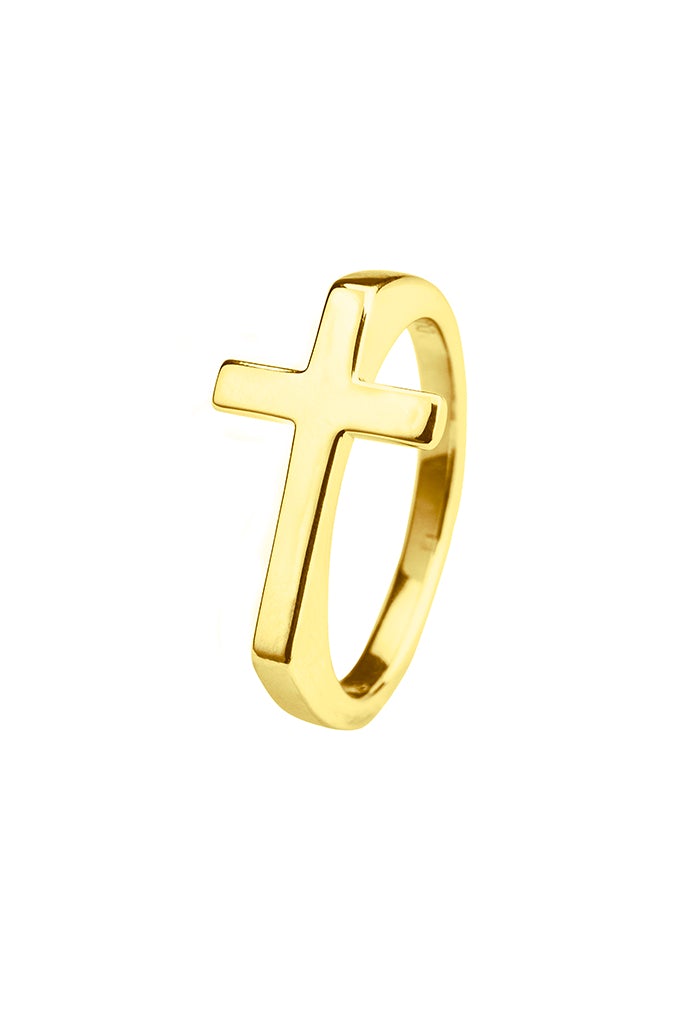 Cross Ring - Gold
