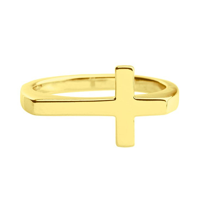 Cross Ring - Gold