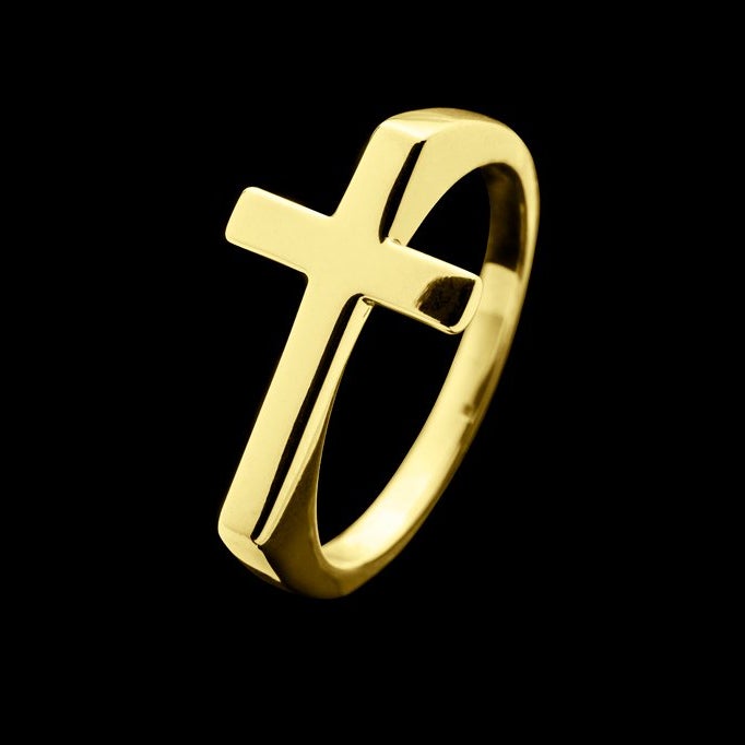 Cross Ring - Gold