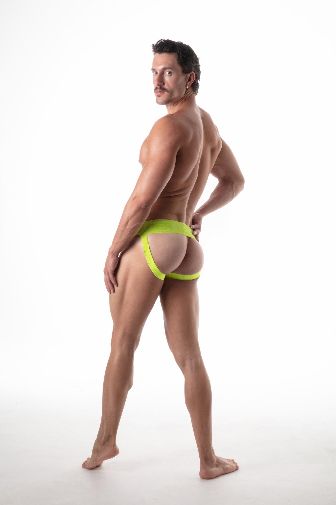 Sports Mesh Jockstrap Fluorescent Yellow