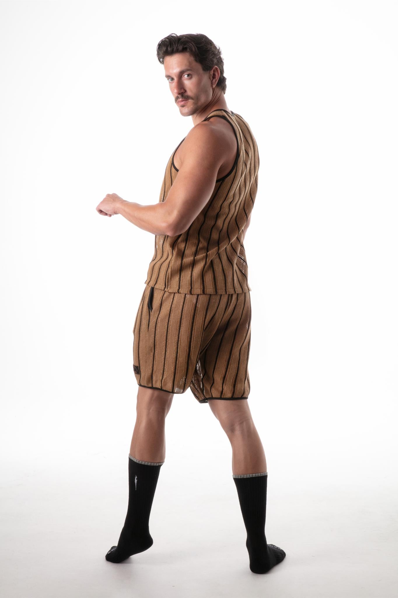 Wanderlust Knit Tank Top Camel