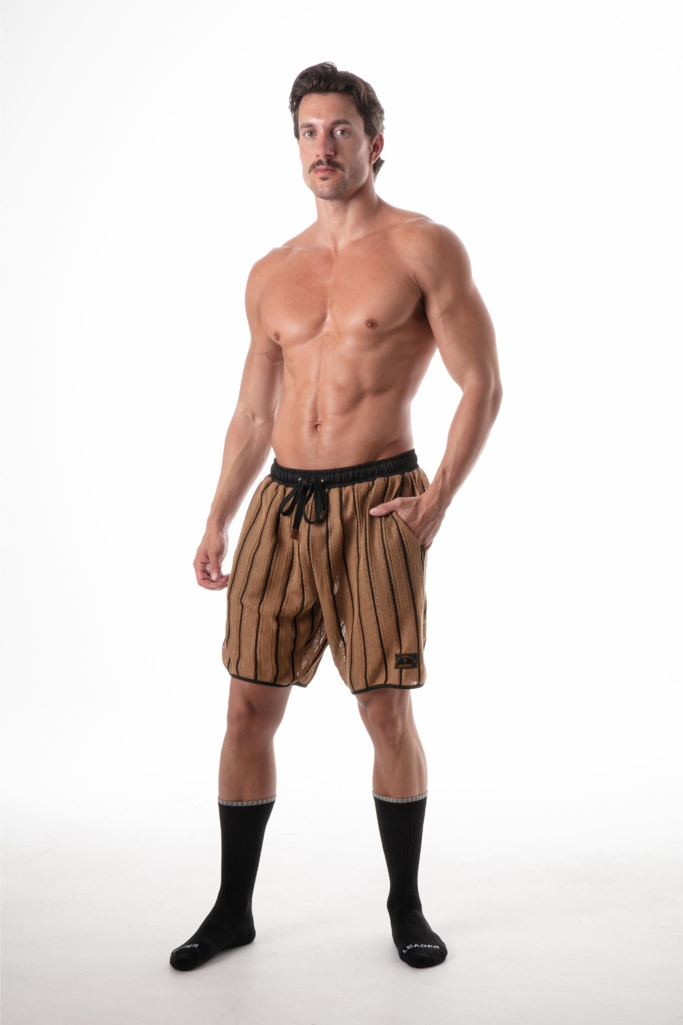 Wanderlust Knit Shorts Camel