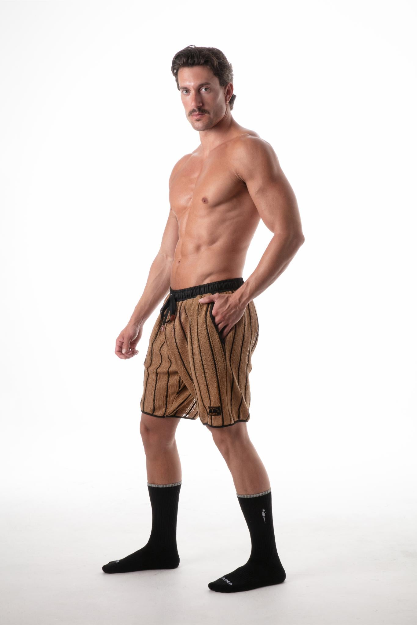 Wanderlust Knit Shorts Camel