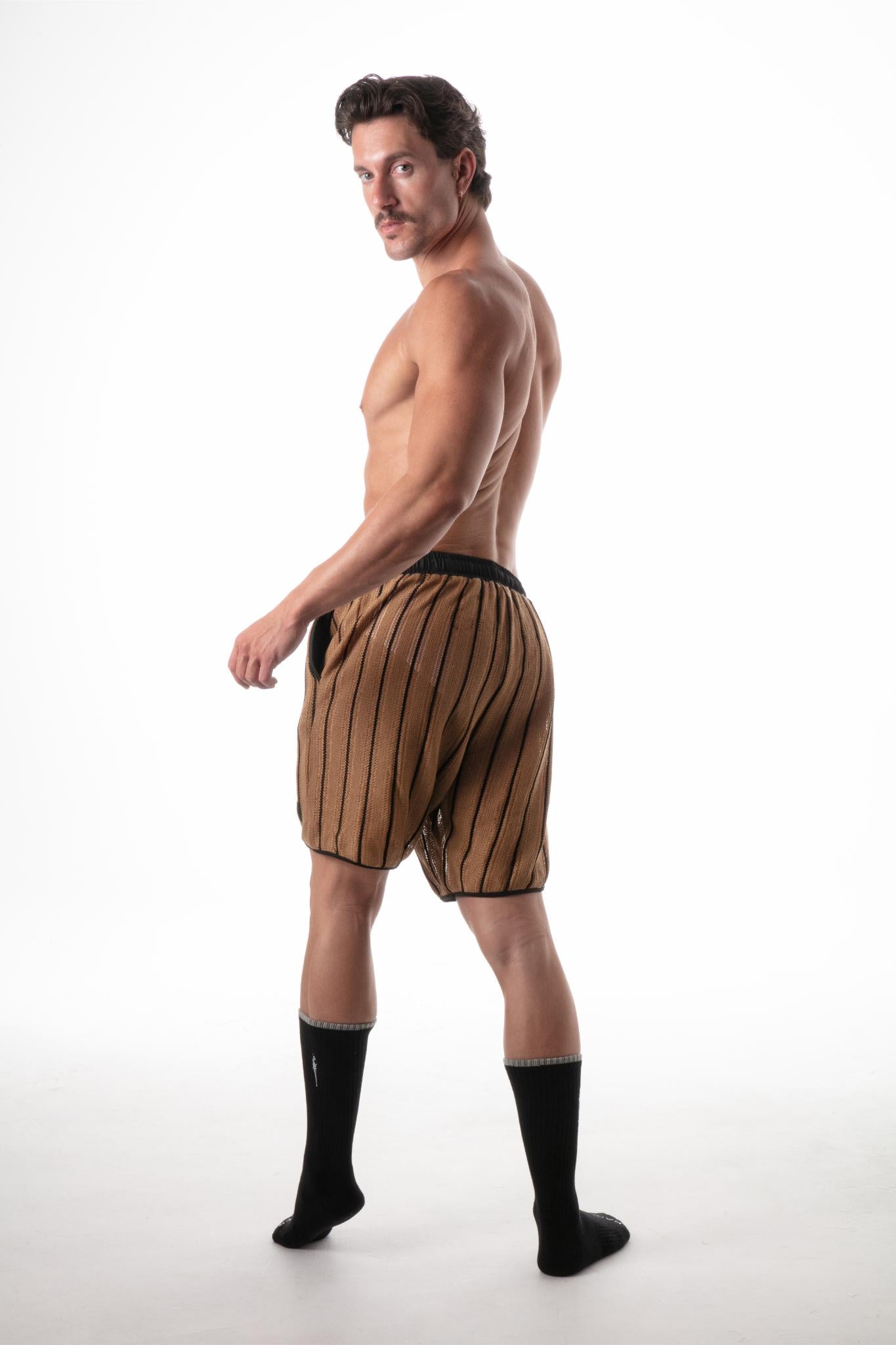 Wanderlust Knit Shorts Camel