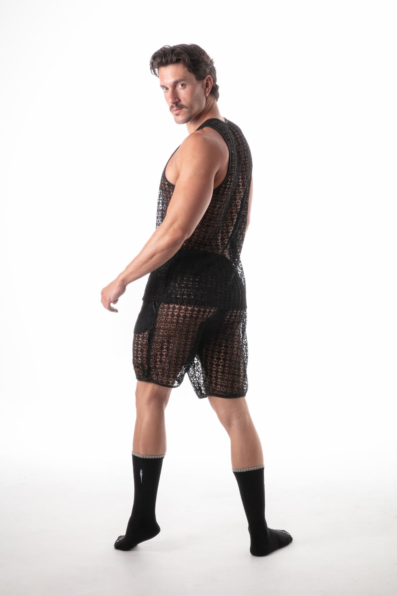 Cruise Knit Tank Top Black
