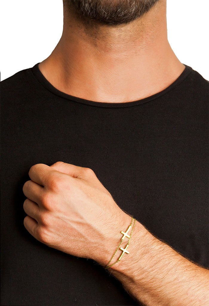 Cross Bracelet - Gold