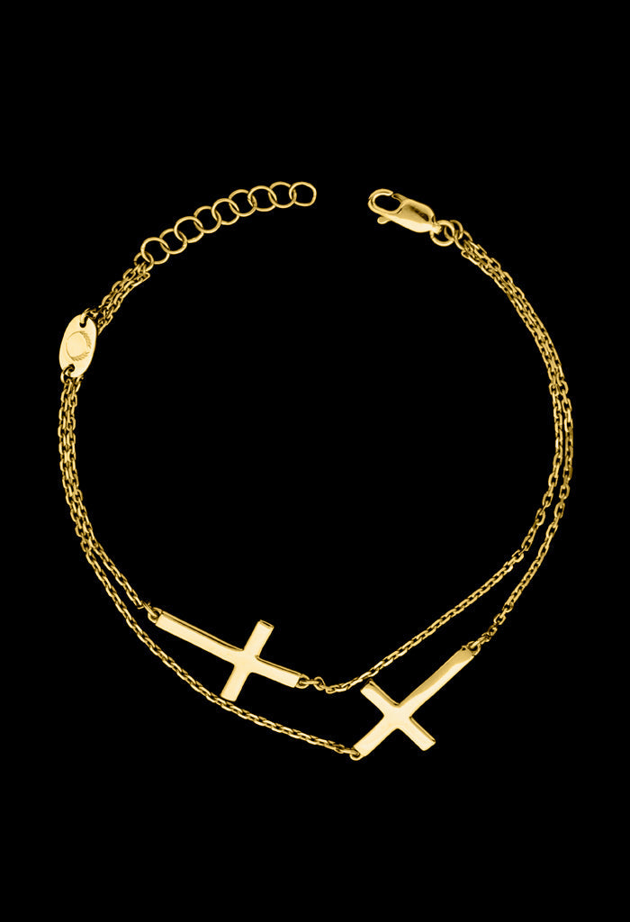 Cross Bracelet - Gold