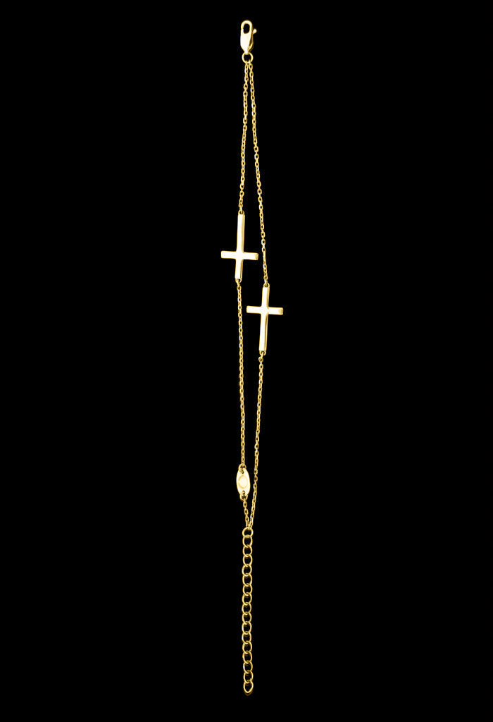Cross Bracelet - Gold