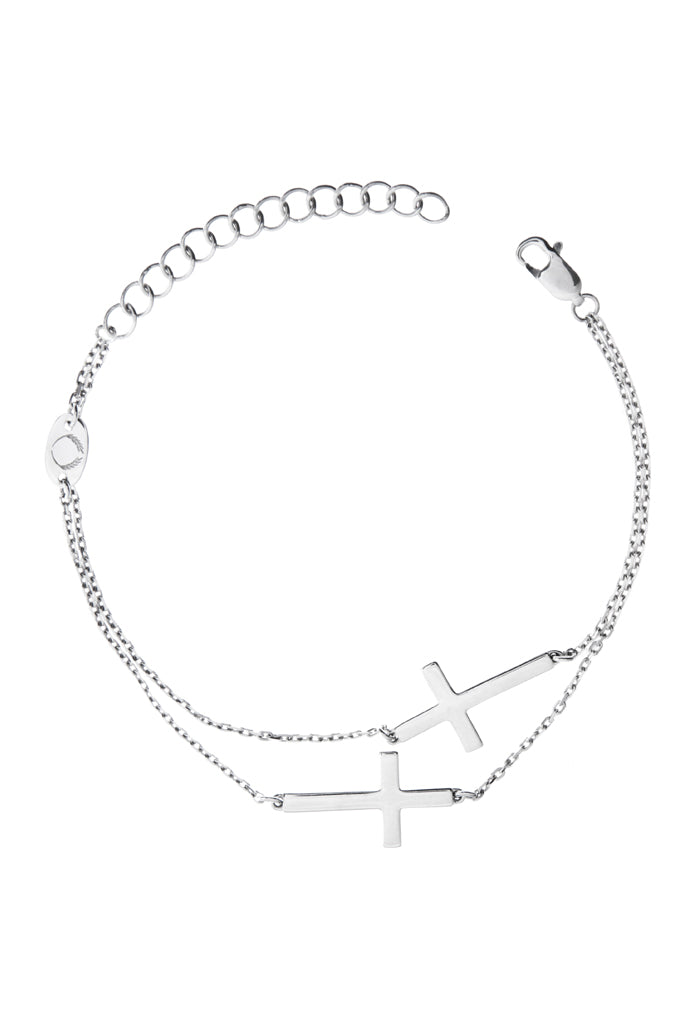 Cross Bracelet - Silver