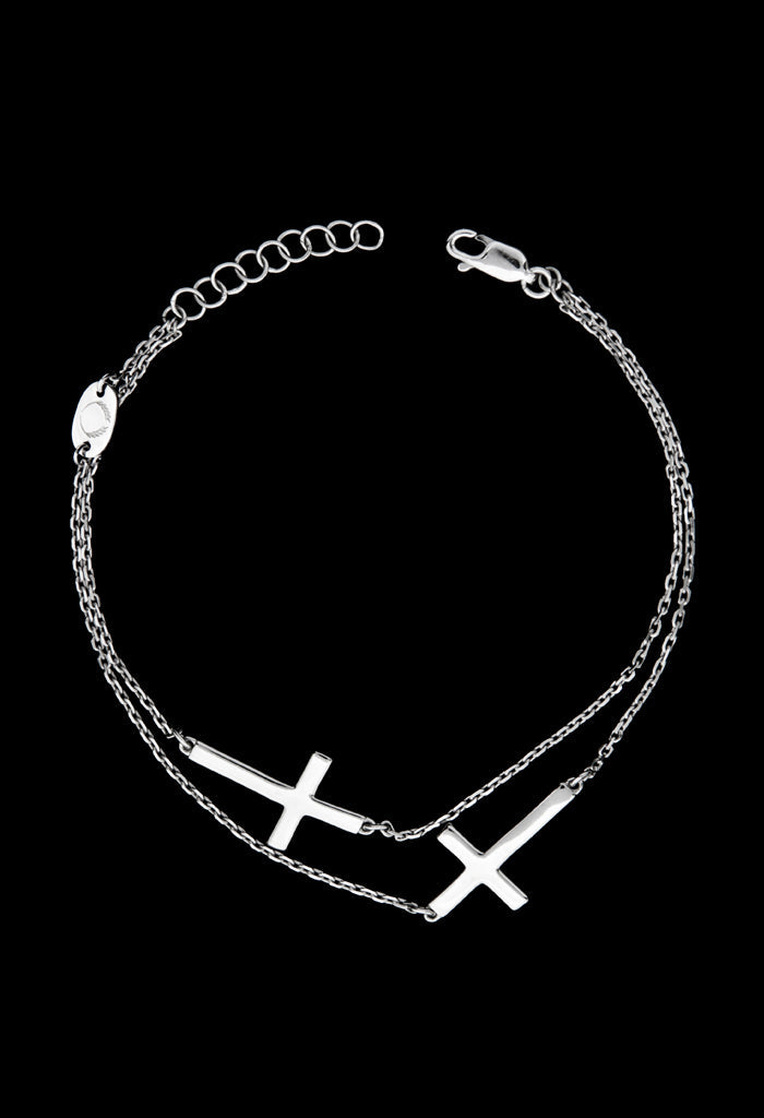 Cross Bracelet - Silver