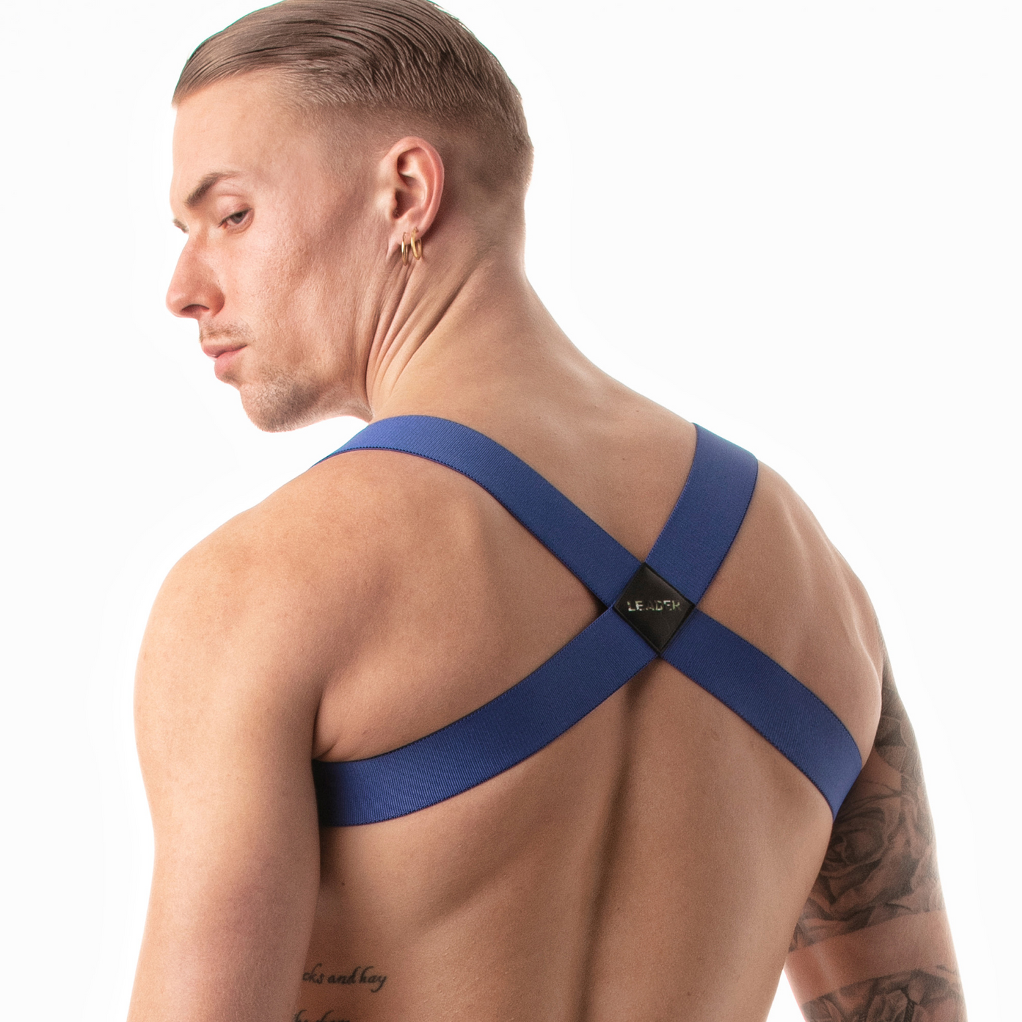 Classic Fetish Harness Blue