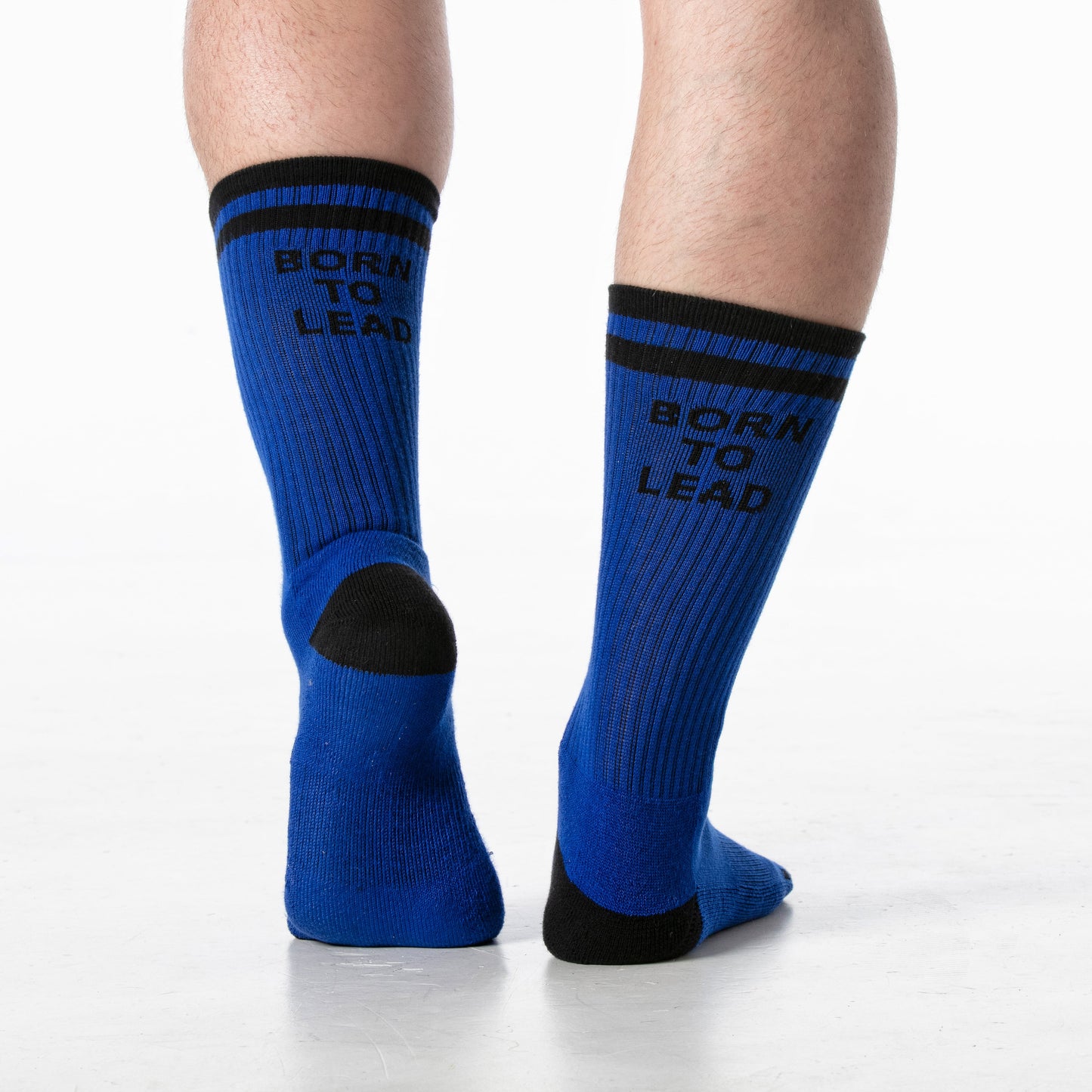 Born To Lead Socks Blue