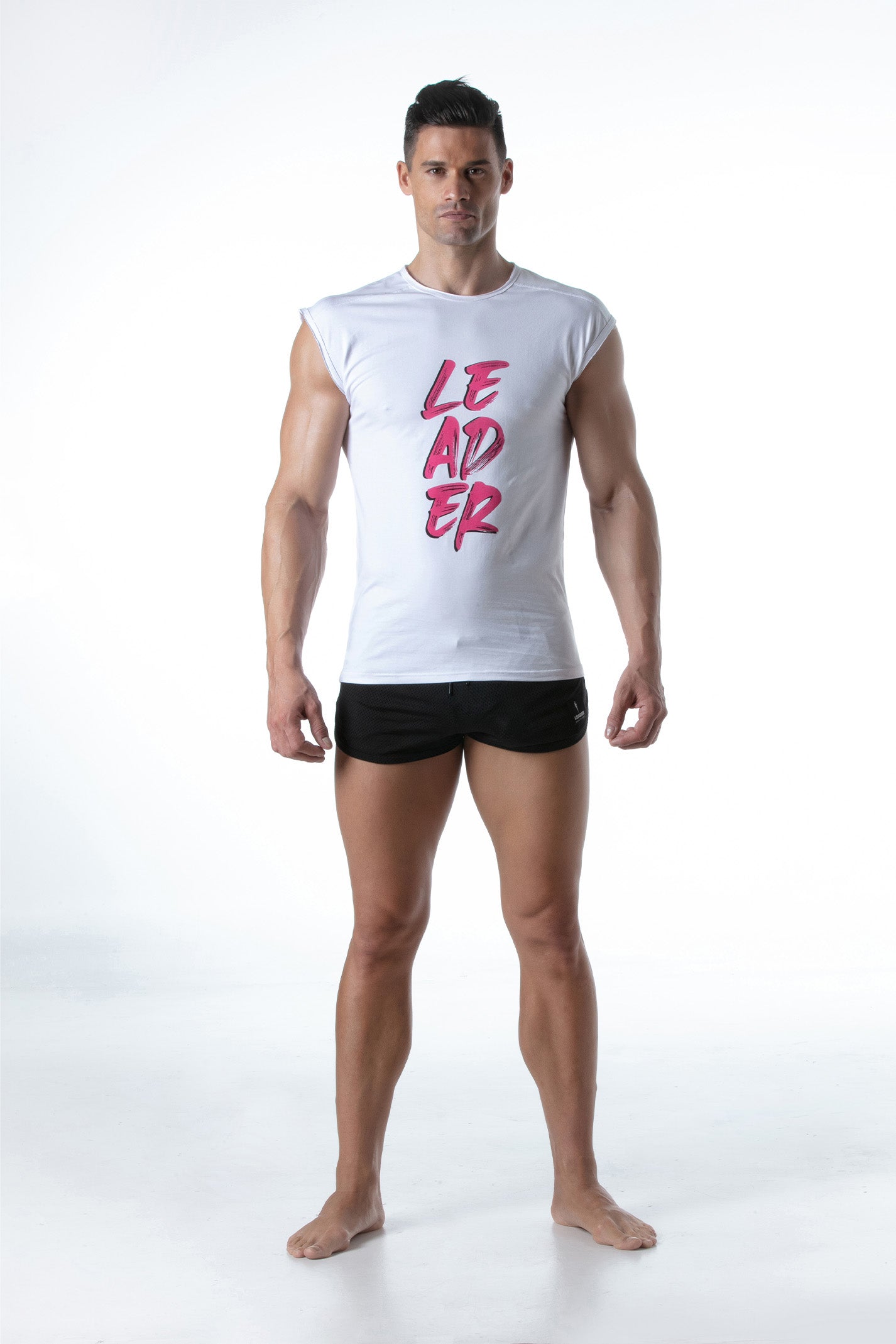 Hero LDR T Shirt White Pink