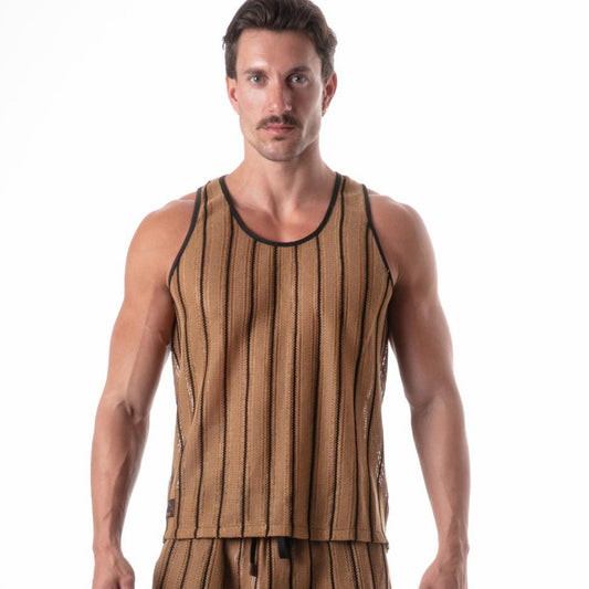 Wanderlust Knit Tank Top Camel