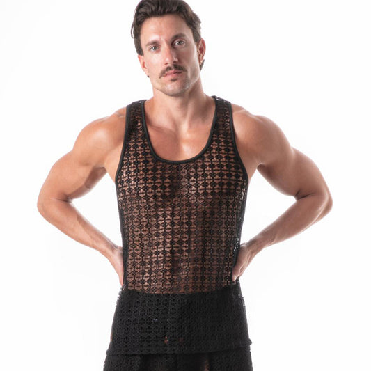 Cruise Knit Tank Top Black