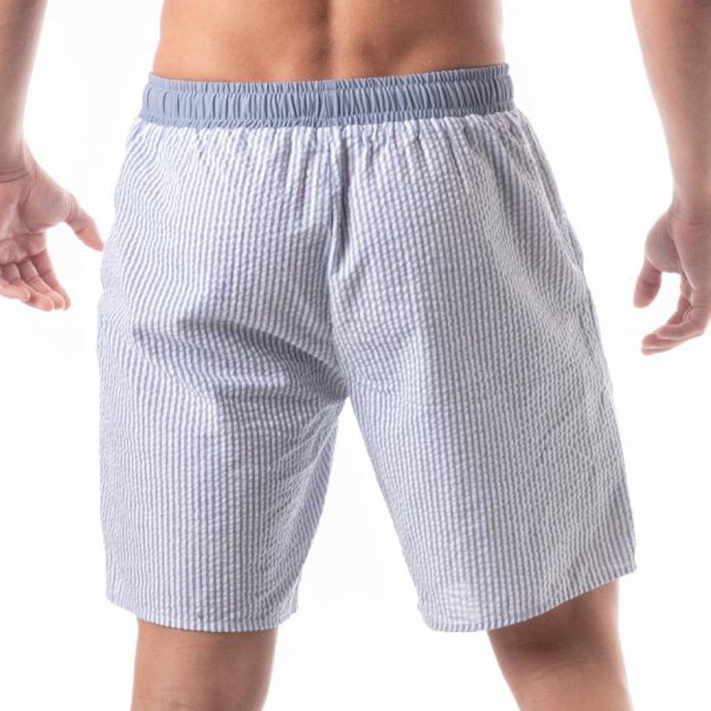 Leisure Stripe Shorts Blue