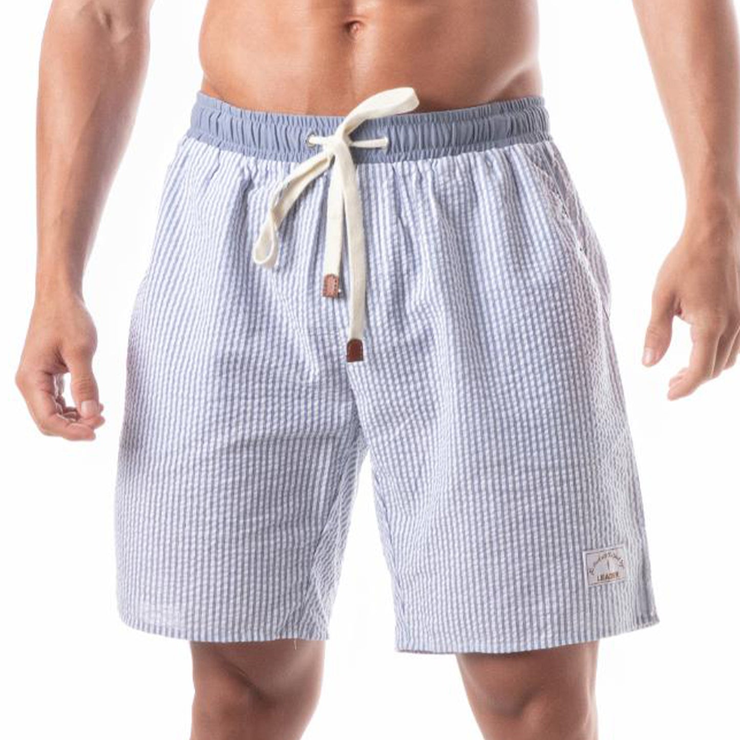 Leisure Stripe Shorts Blue