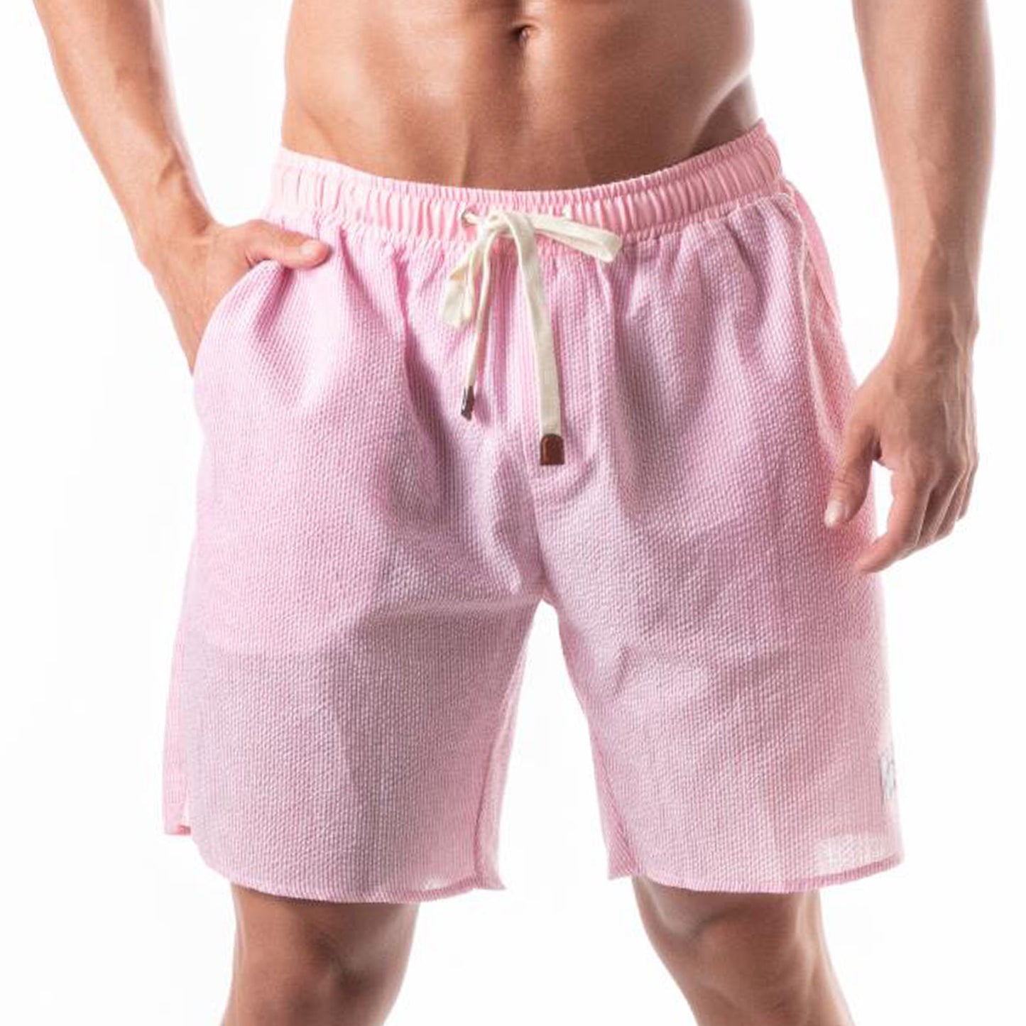 Jet Set Stripe Shorts Pink