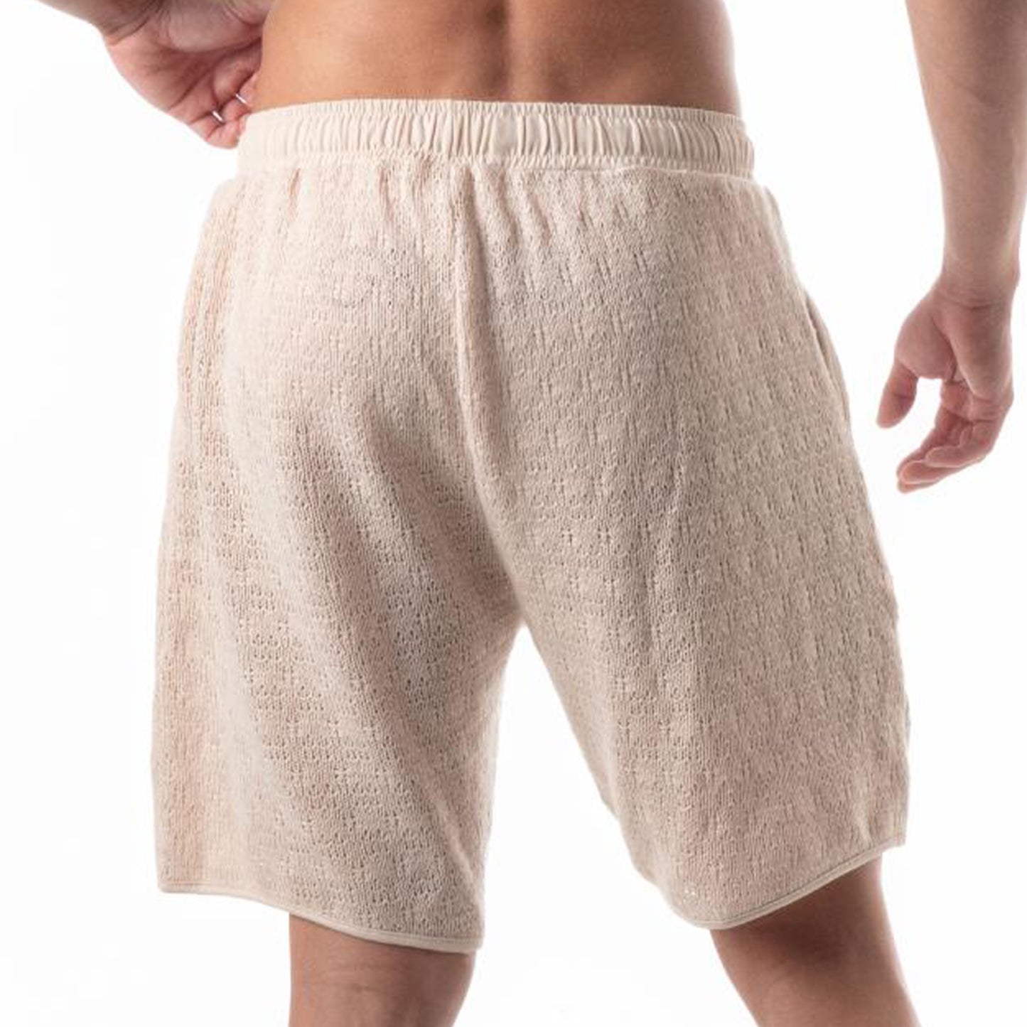 Resort Knit Shorts Cream
