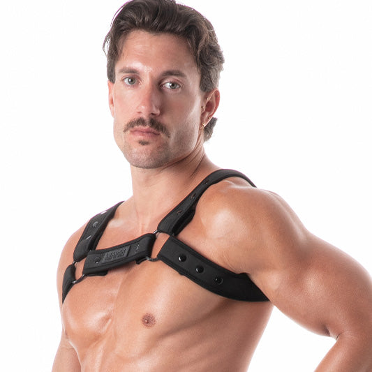 Neoprene Harness Black w/ Black Trim