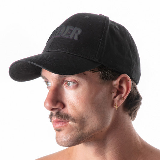 LEADER Cap w/ Black Embroidery - Black