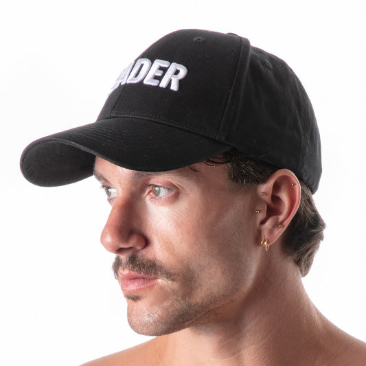 LEADER Cap w/ White Embroidery - Black