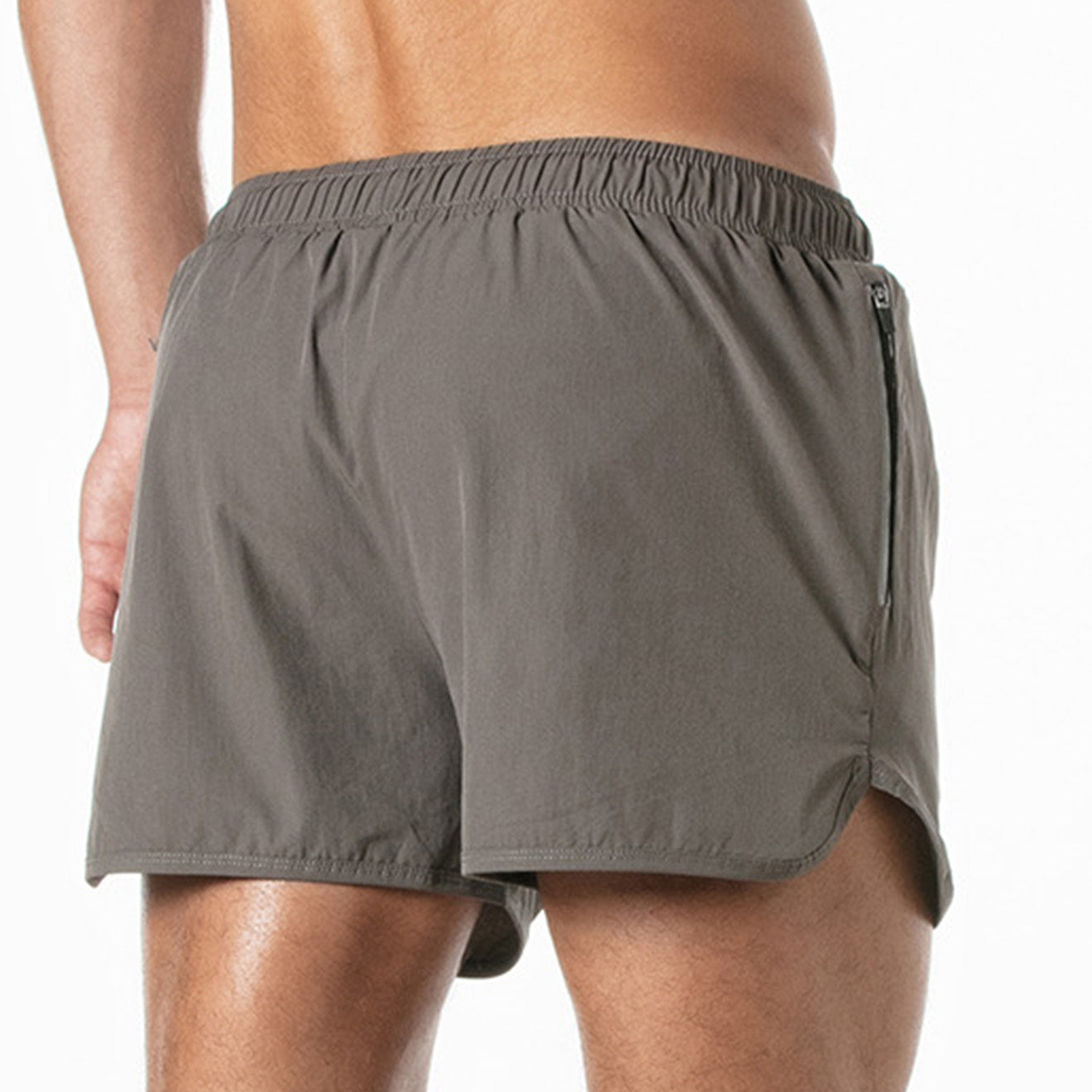 Sports Gym Shorts Taupe