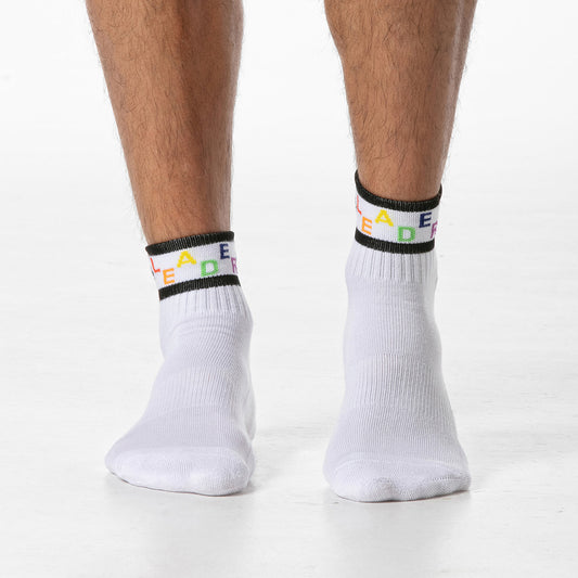 Pride Ankle Socks White