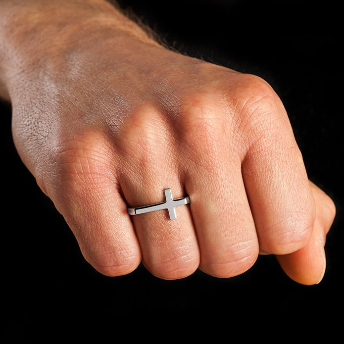 Cross Ring - Silver