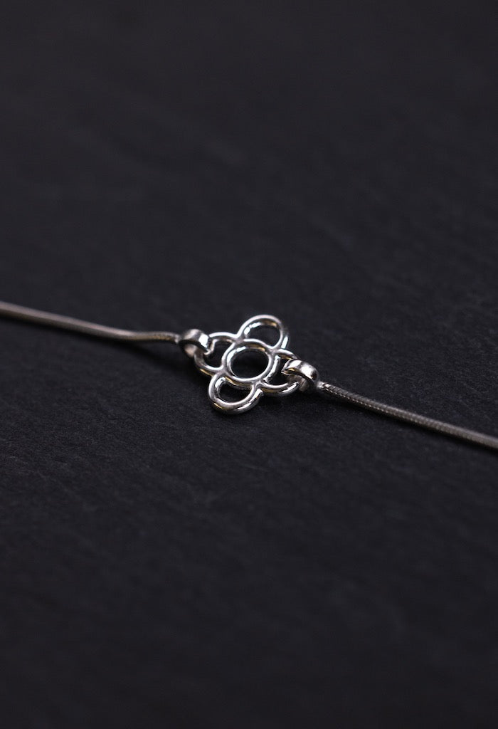 Barcelona Flower Bracelet - Silver