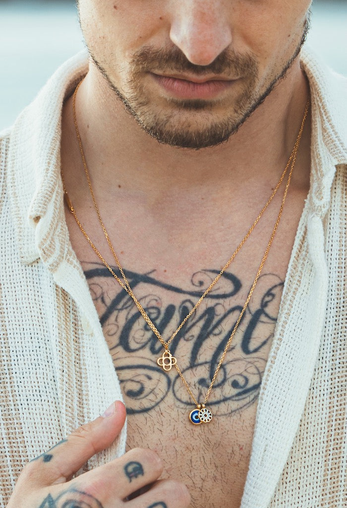 Barcelona Flower Necklace - Gold