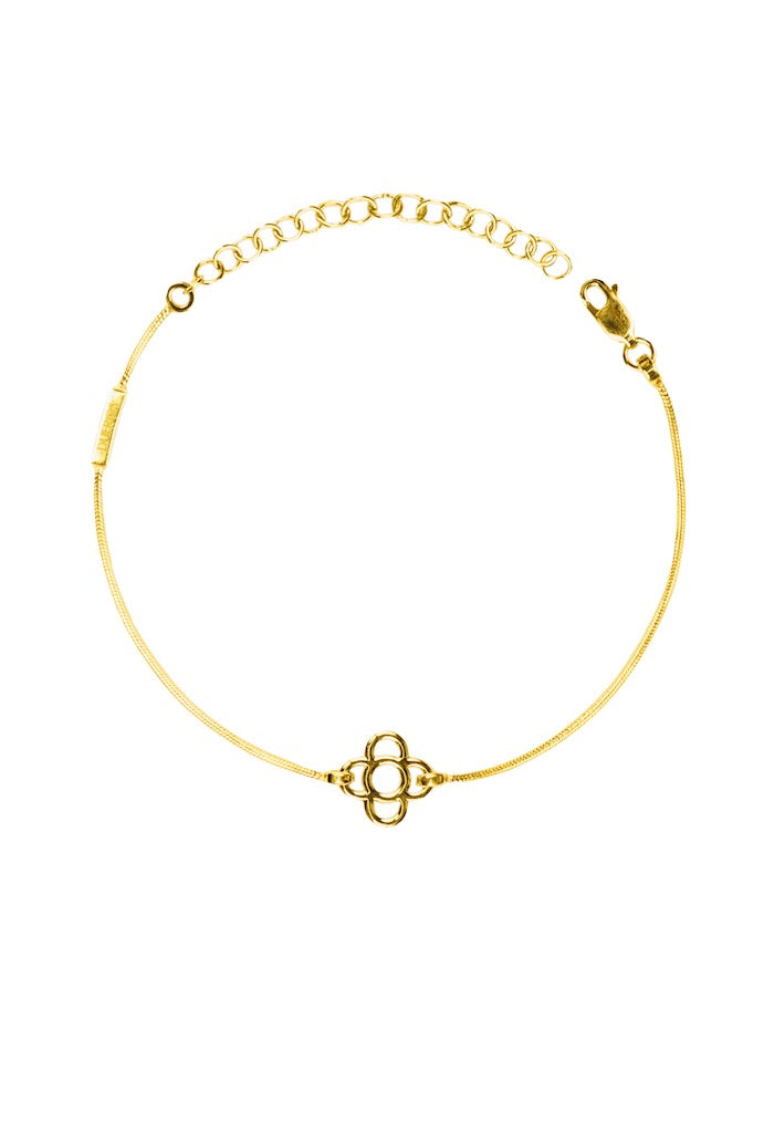 Barcelona Flower Bracelet - Gold