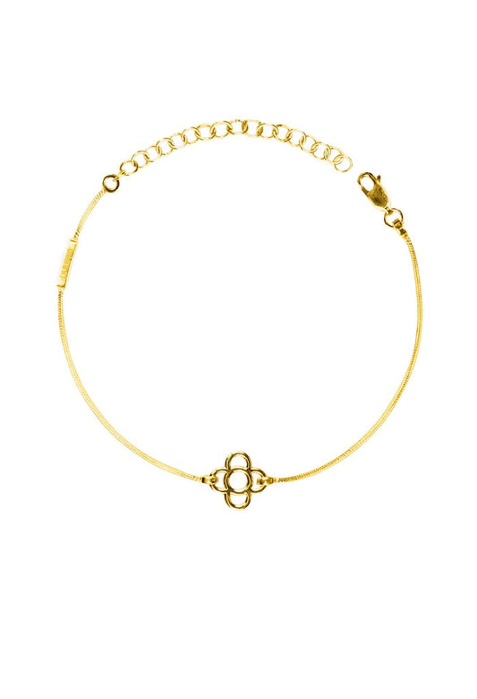 Barcelona Flower Bracelet - Gold