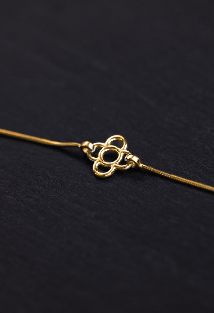 Barcelona Flower Bracelet - Gold