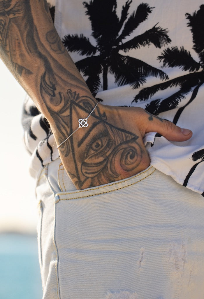 Barcelona Flower Bracelet - Silver