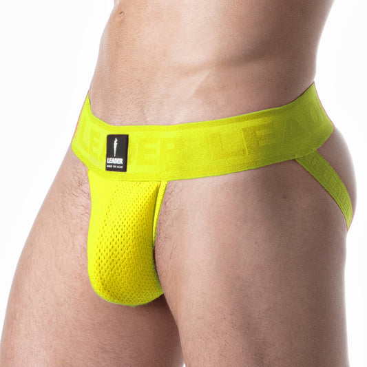 Sports Mesh Jockstrap Fluorescent Yellow