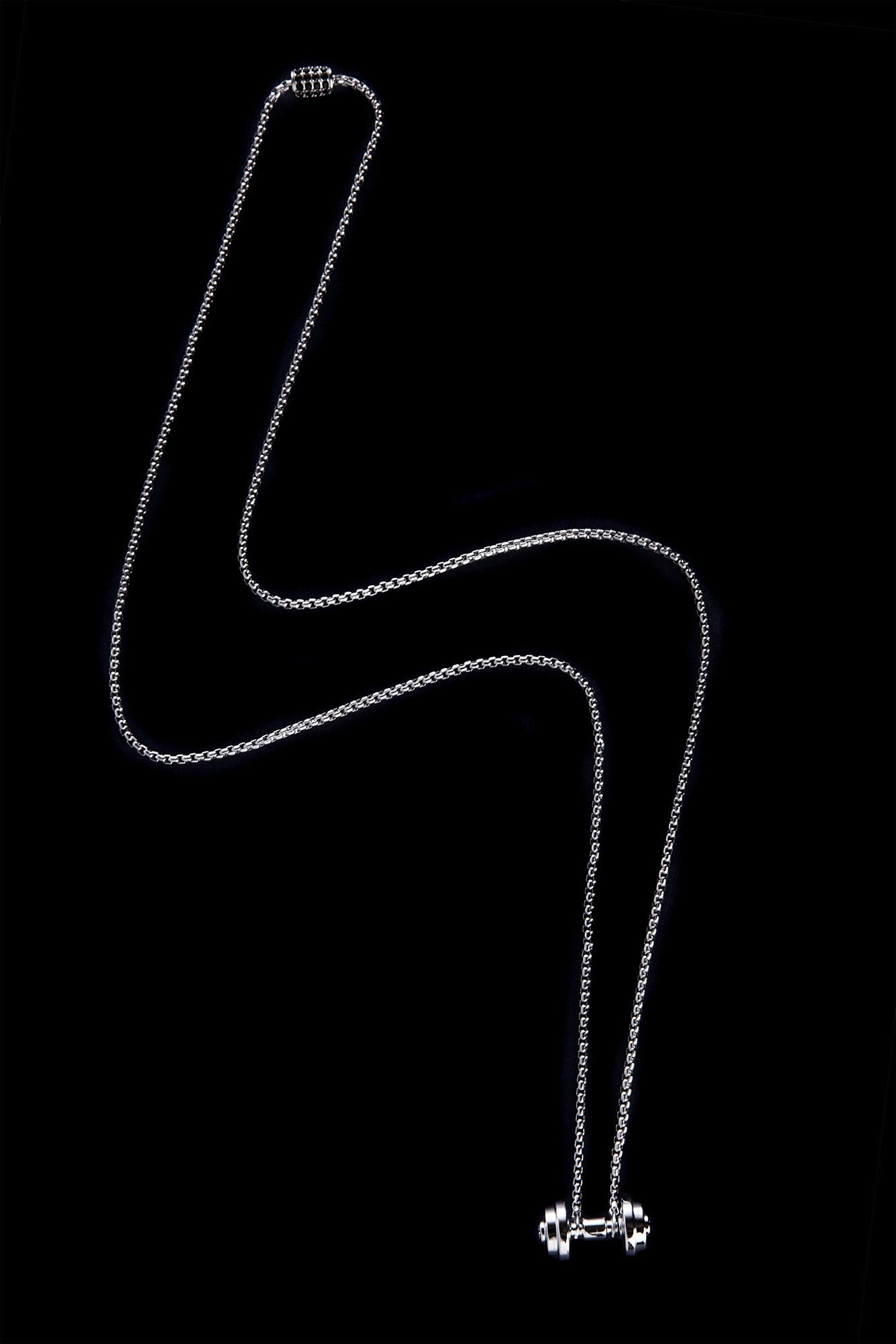 Dumbbell Necklace - Stainless Steel