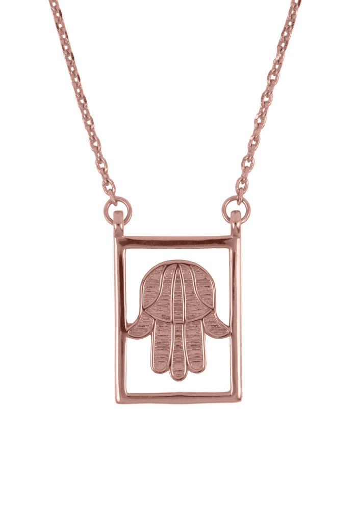 Hand Of Fatima Scapular - Rose Gold