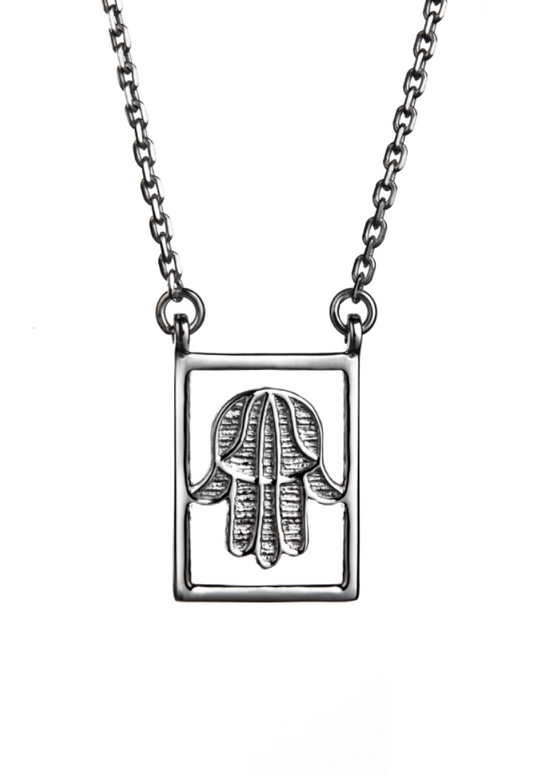 Hand Of Fatima Scapular - Silver