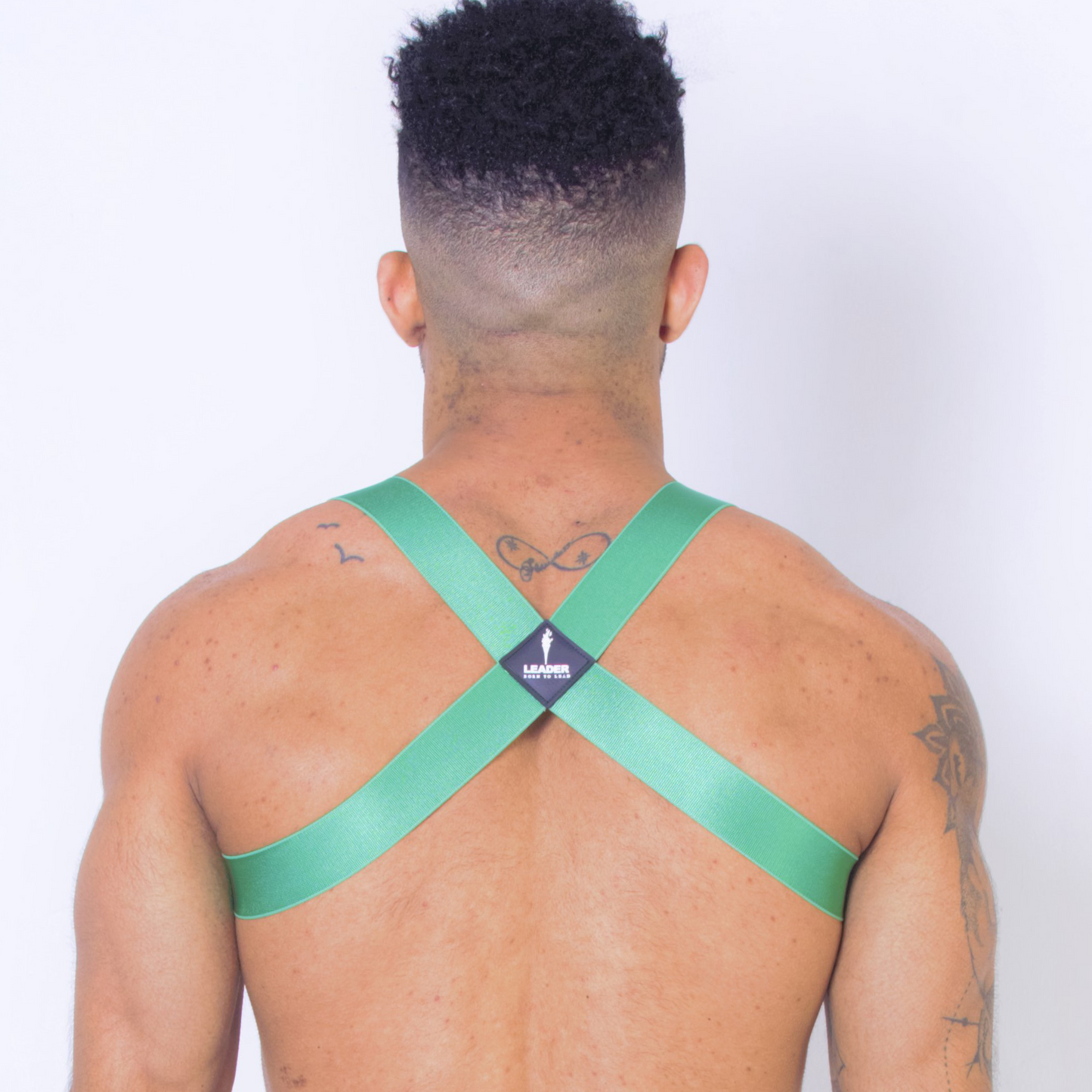 X Back Bar Harness Green