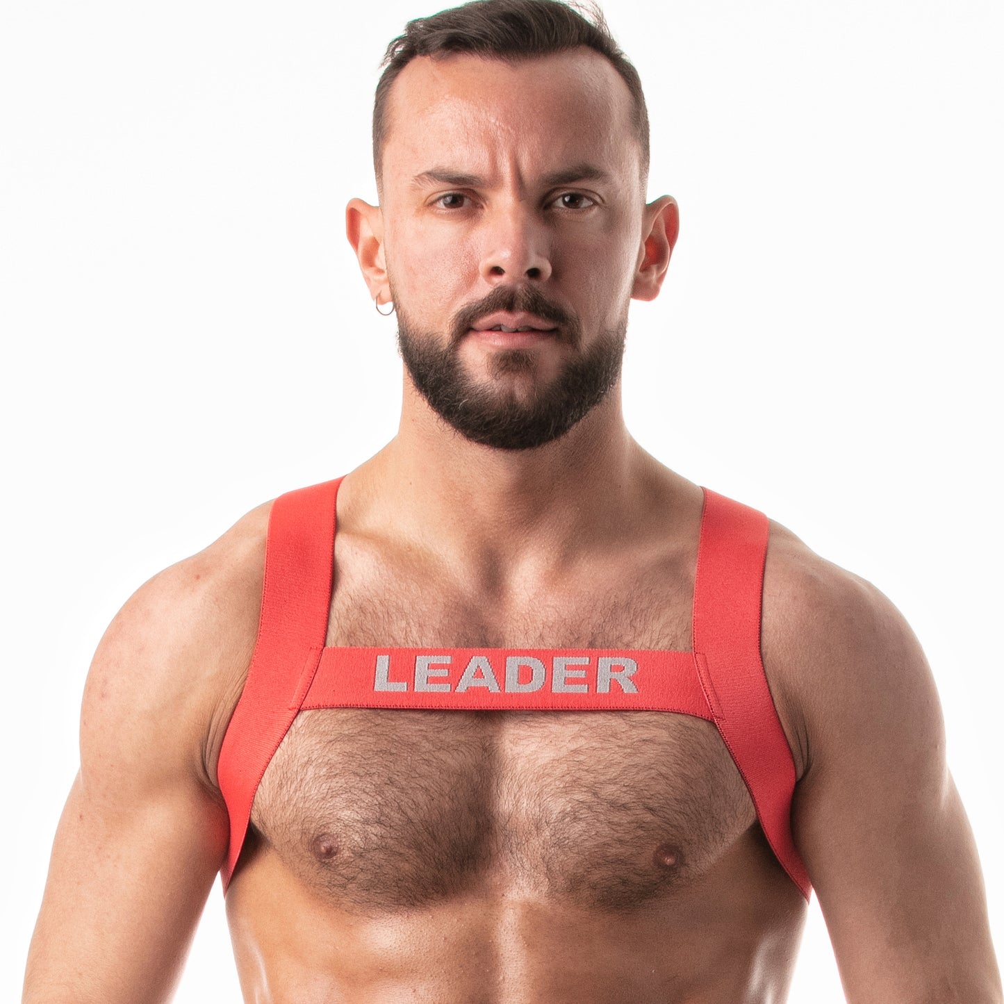 Classic Fetish Harness Red